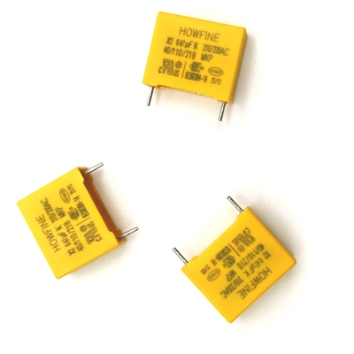 MPX 474K 310VAC P15mm L4mm do capacitor da tensão da redução