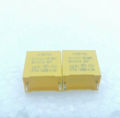 1.2uf capacitor da segurança X2 com capacidade 18*19*11mm do comprimento 3.5mm da ligação