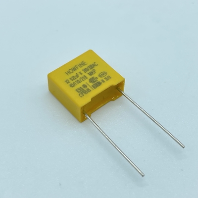 O capacitor antiparasitário 310V-330V do filme X2 estanhou o fio de aço folheado de cobre