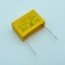 Fogo Heatproof do capacitor da segurança X2 do passo 22.5mm - cor amarela do retardador