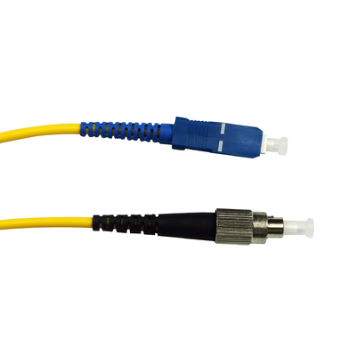 SC UPC ao diâmetro simples de fibra ótica 3mm do único modo de cabo de remendo de FC UPC